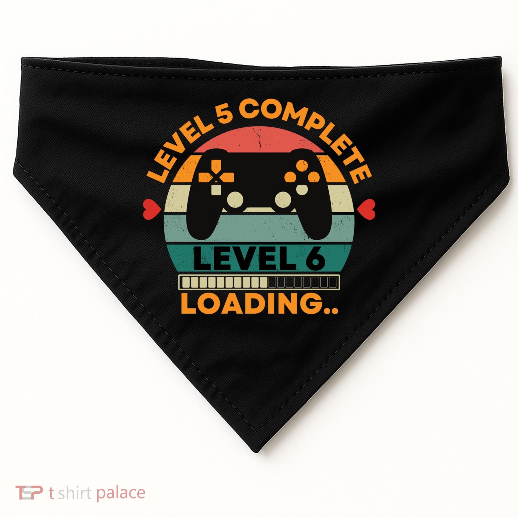 Level 5 Complete Level 6 Loading 5th Wedding Anniversary Gift USA-Made Doggie Bandana