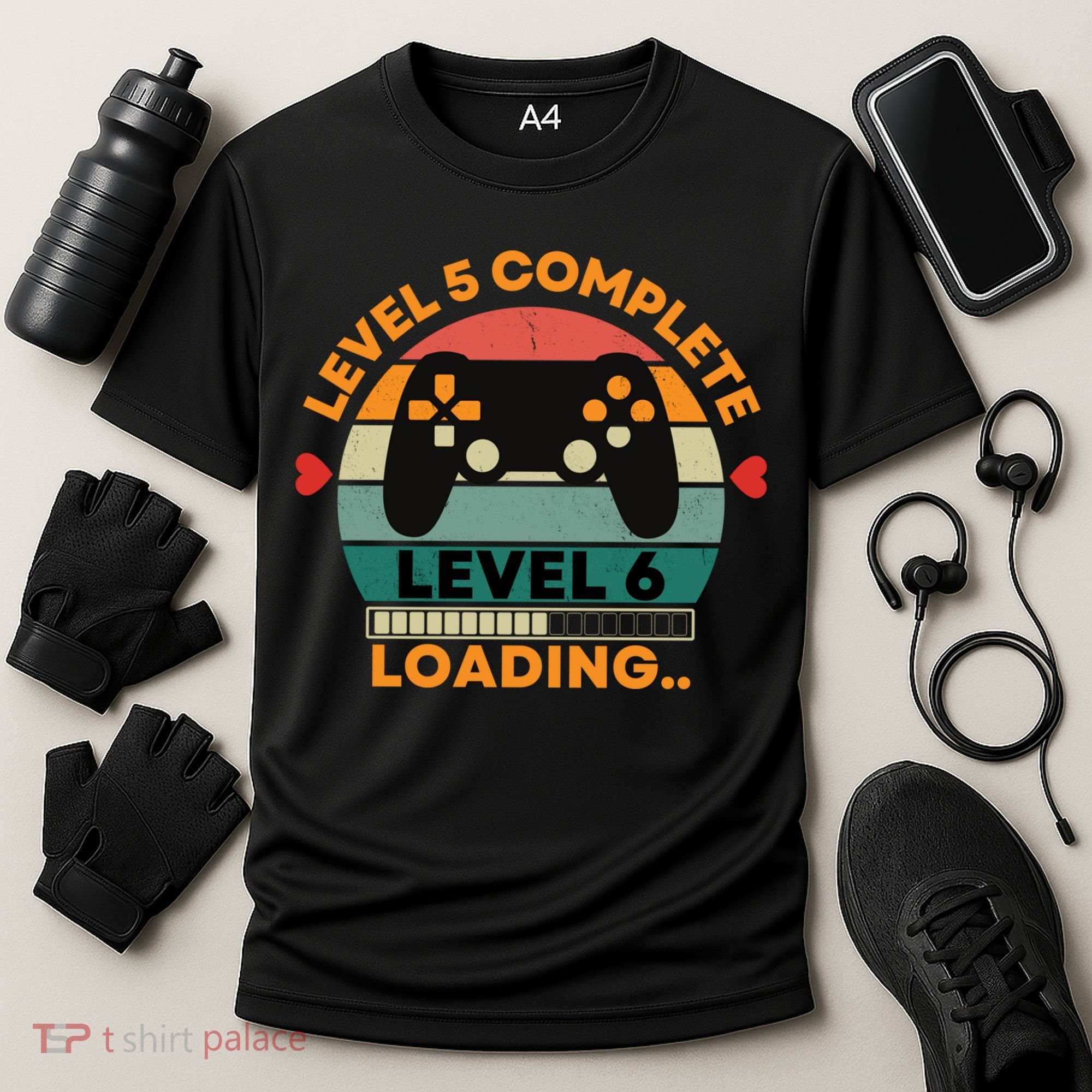 Level 5 Complete Level 6 Loading 5th Wedding Anniversary Gift Cooling Performance Crew T-Shirt
