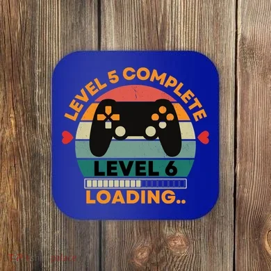 Level 5 Complete Level 6 Loading 5th Wedding Anniversary Gift Coaster