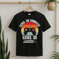 Level 59 Complete Level 60 Loading Vintage Birthday Video Game T-Shirt thumb 2