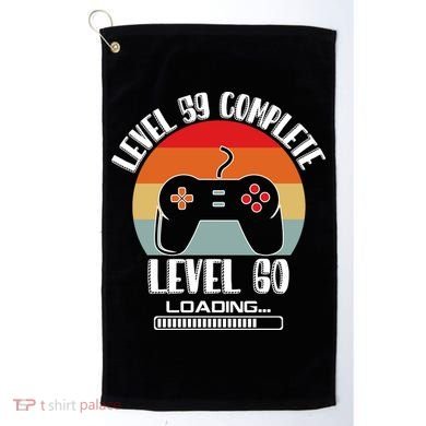 Level 59 Complete Level 60 Loading Vintage Birthday Video Game Golf Towel