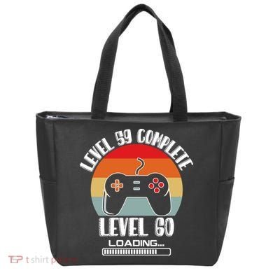 Level 59 Complete Level 60 Loading Vintage Birthday Video Game Tote Bag