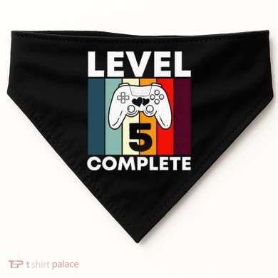 Level 5 Complete 5th Year Wedding Anniversary Gift For Him USA-Made Doggie Bandana