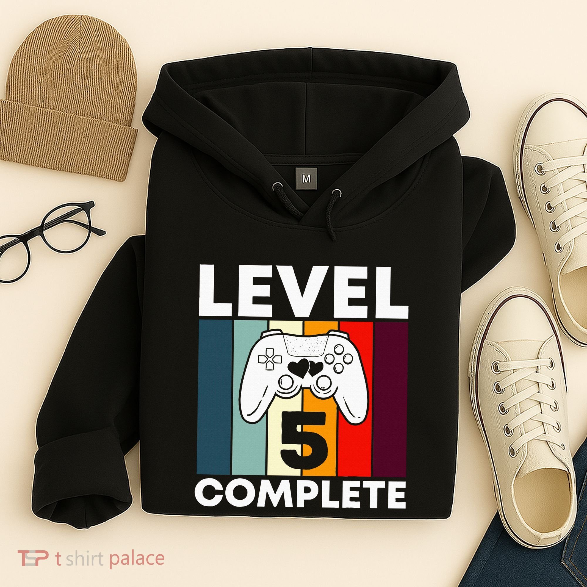 Level 5 Complete 5th Year Wedding Anniversary Gift For Him Hoodie