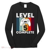 Level 5 Complete 5th Year Wedding Anniversary Gift For Him Long Sleeve Shirt thumb 0