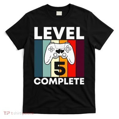 Level 5 Complete 5th Year Wedding Anniversary Gift For Him T-Shirt