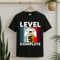 Level 5 Complete 5th Year Wedding Anniversary Gift For Him T-Shirt thumb 2