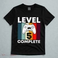 Level 5 Complete 5th Year Wedding Anniversary Gift For Him T-Shirt thumb 5