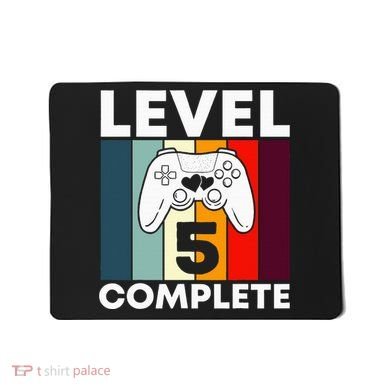 Level 5 Complete 5th Year Wedding Anniversary Gift For Him Mousepad