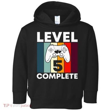 Level 5 Complete 5th Year Wedding Anniversary Gift For Him Toddler Hoodie