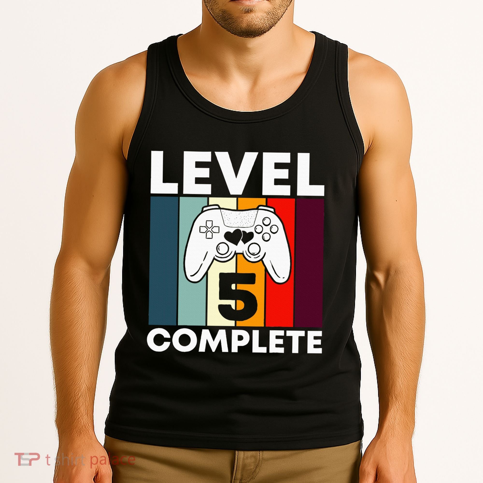 Level 5 Complete 5th Year Wedding Anniversary Gift For Him Tank Top