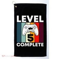 Level 5 Complete 5th Year Wedding Anniversary Gift For Him Golf Towel thumb 0