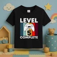Level 5 Complete 5th Year Wedding Anniversary Gift For Him Toddler T-Shirt thumb 3