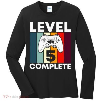Level 5 Complete 5th Year Wedding Anniversary Gift For Him Women's Long Sleeve Shirt