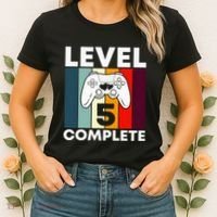 Level 5 Complete 5th Year Wedding Anniversary Gift For Him Women's T-Shirt thumb 2