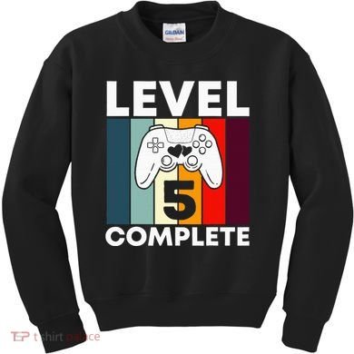 Level 5 Complete 5th Year Wedding Anniversary Gift For Him Kids Sweatshirt