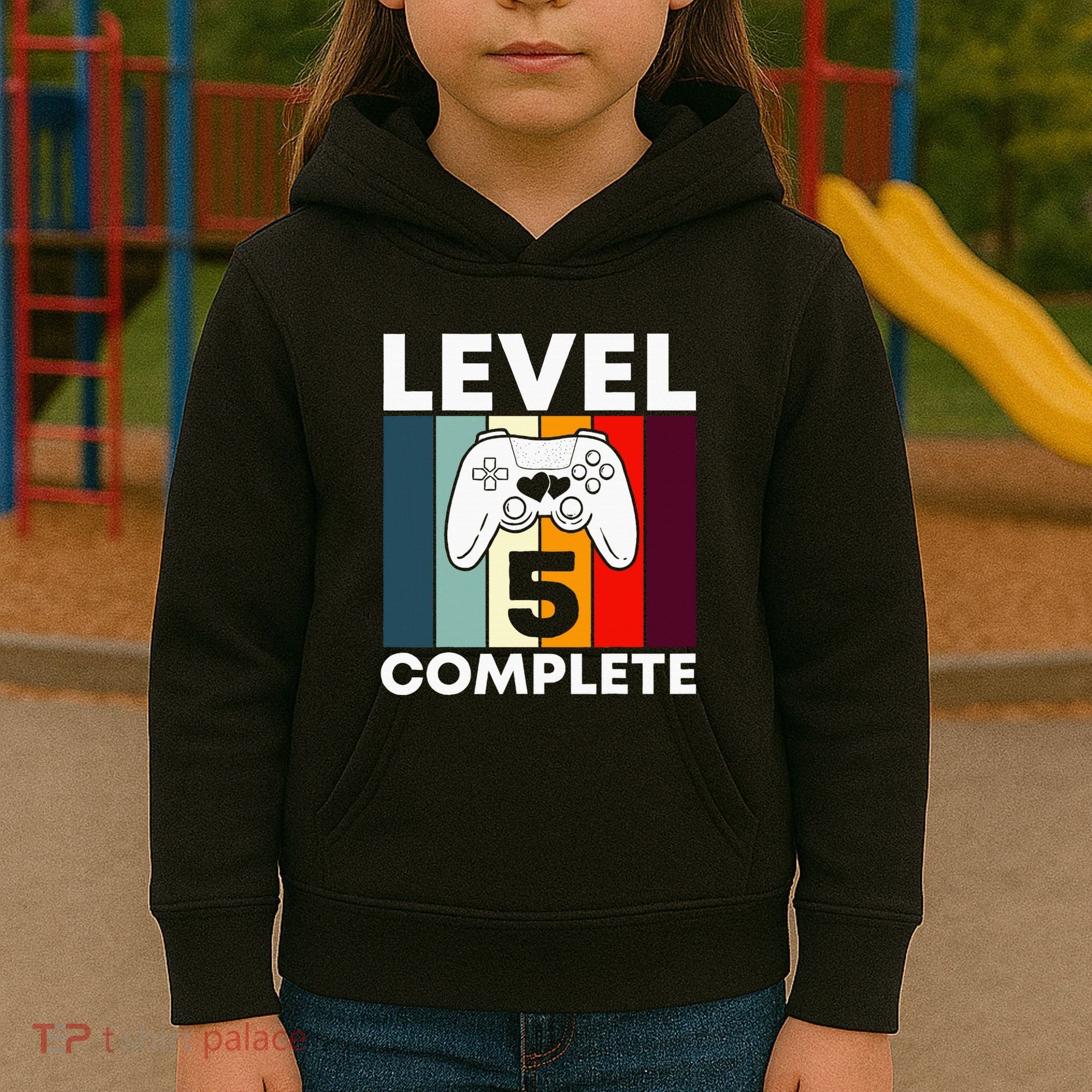 Level 5 Complete 5th Year Wedding Anniversary Gift For Him Kids Hoodie