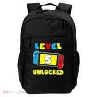 Level 5 Unlocked 5th Birthday Shirt Video Game 5 Year Old Backpack thumb 0