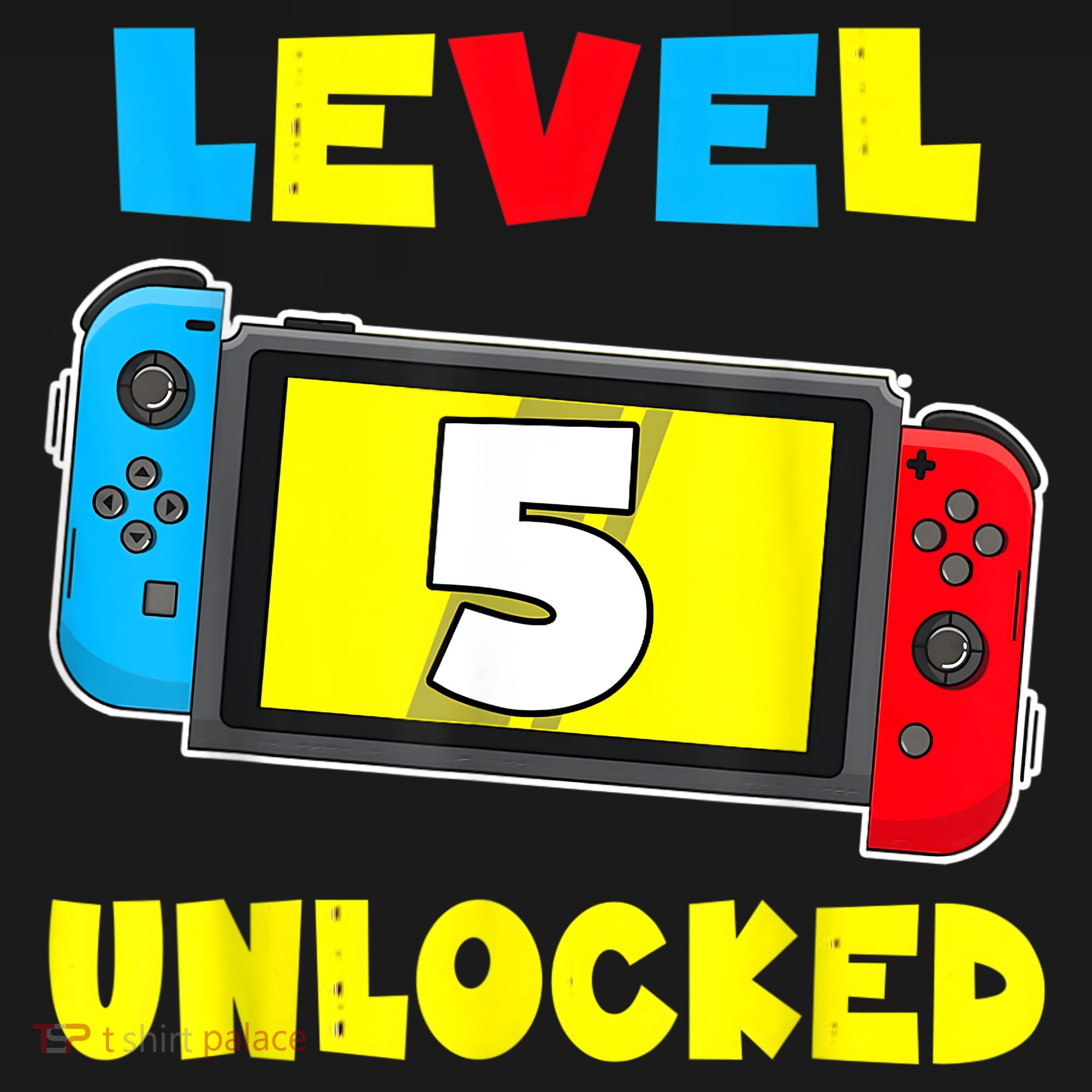 Level 5 Unlocked 5th Birthday Shirt Video Game 5 Year Old Mousepad