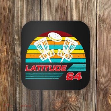 Latitude 64 Disc Golf Retro Vintage Coaster