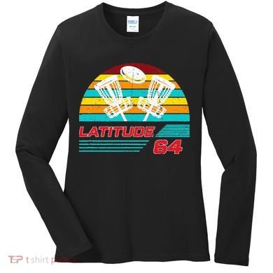 Latitude 64 Disc Golf Retro Vintage Women's Long Sleeve Shirt