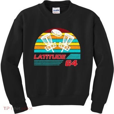 Latitude 64 Disc Golf Retro Vintage Kids Sweatshirt