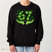 Lucky 67 Shamrock St Patrick’s Day 6-7 Meme Women's Sweatshirt thumb 0