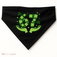 Lucky 67 Shamrock St Patrick’s Day 6-7 Meme USA-Made Doggie Bandana thumb 0