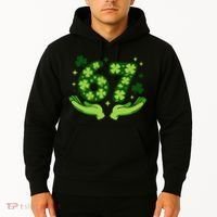 Lucky 67 Shamrock St Patrick’s Day 6-7 Meme Hoodie thumb 2