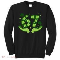 Lucky 67 Shamrock St Patrick’s Day 6-7 Meme Sweatshirt thumb 0