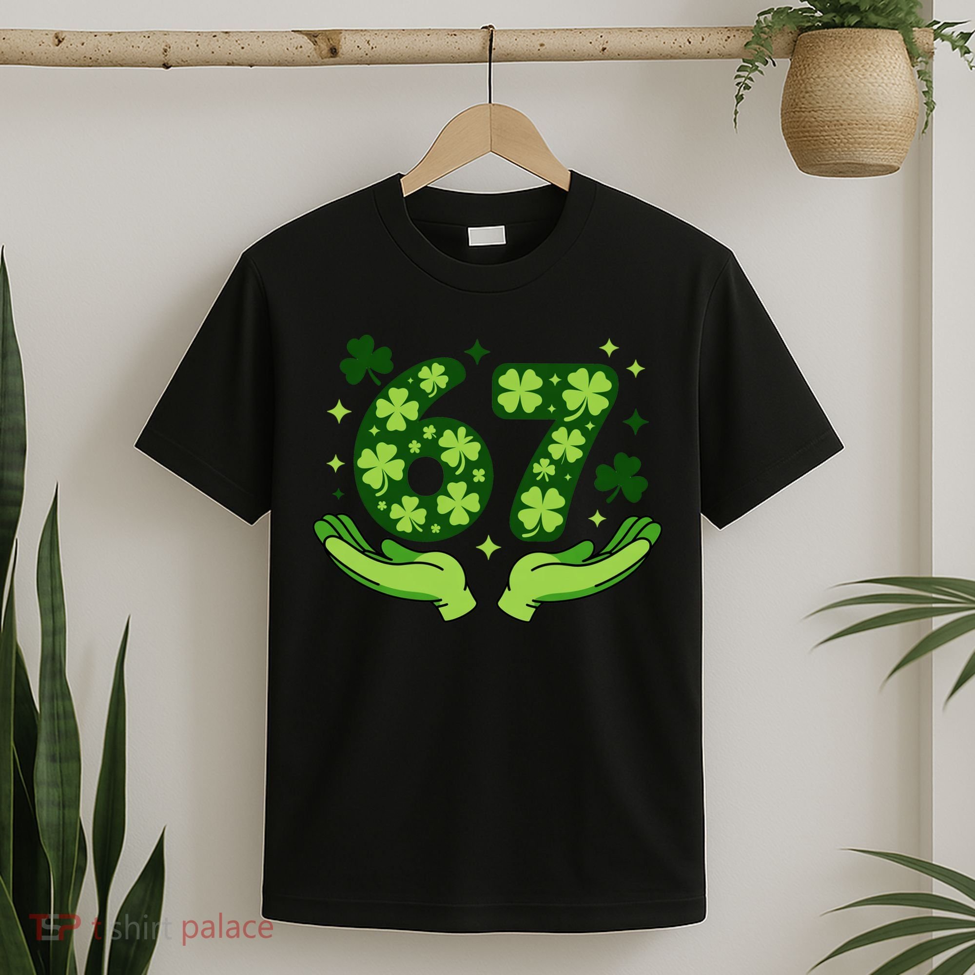 Lucky 67 Shamrock St Patrick’s Day 6-7 Meme T-Shirt