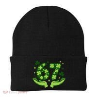 Lucky 67 Shamrock St Patrick’s Day 6-7 Meme Beanie thumb 0