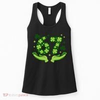 Lucky 67 Shamrock St Patrick’s Day 6-7 Meme Women's Tank Top thumb 0