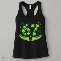 Lucky 67 Shamrock St Patrick’s Day 6-7 Meme Women's Tank Top thumb 3