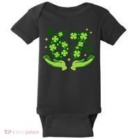 Lucky 67 Shamrock St Patrick’s Day 6-7 Meme Baby Bodysuit thumb 0
