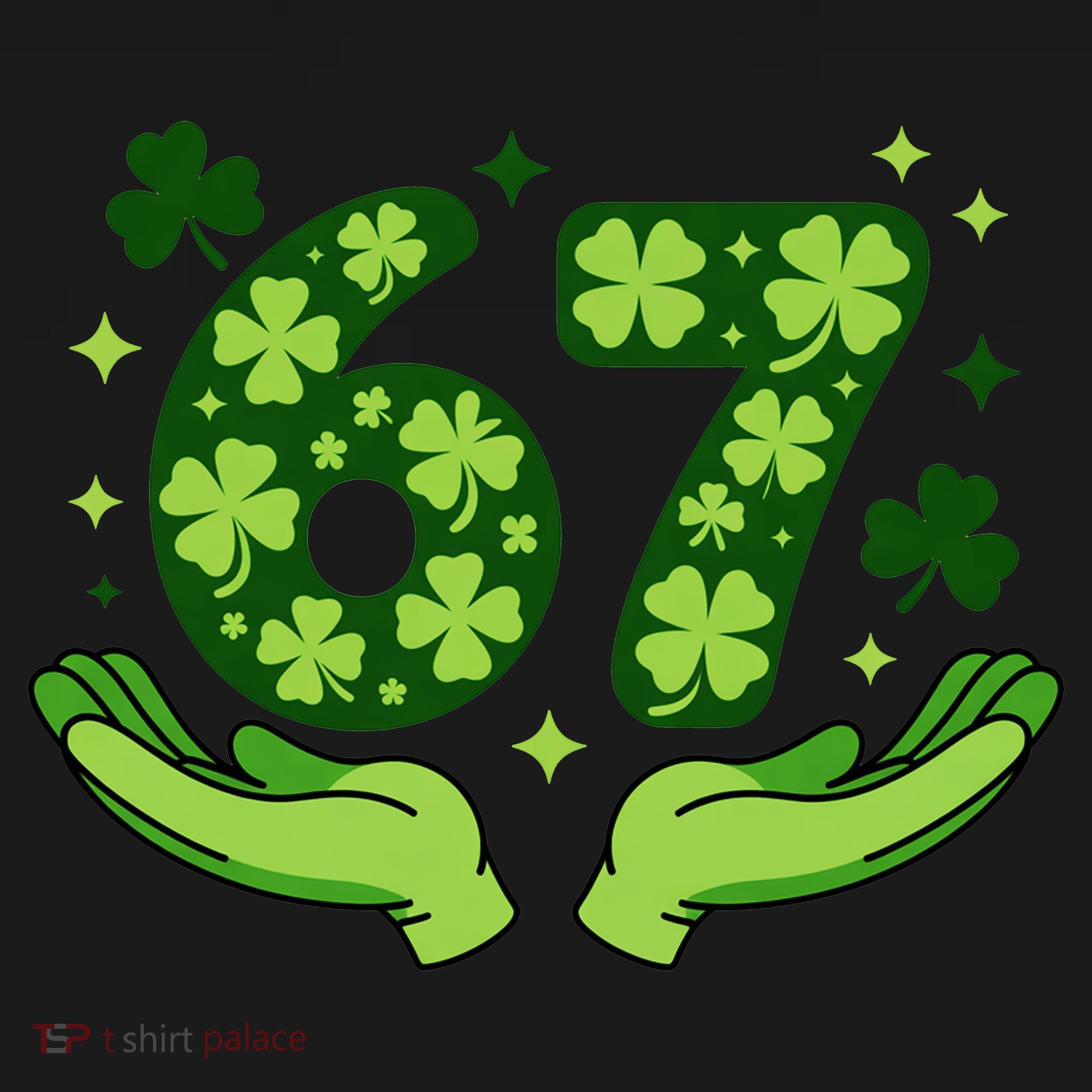 Lucky 67 Shamrock St Patrick’s Day 6-7 Meme Toddler Hoodie