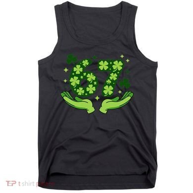 Lucky 67 Shamrock St Patrick’s Day 6-7 Meme Tank Top