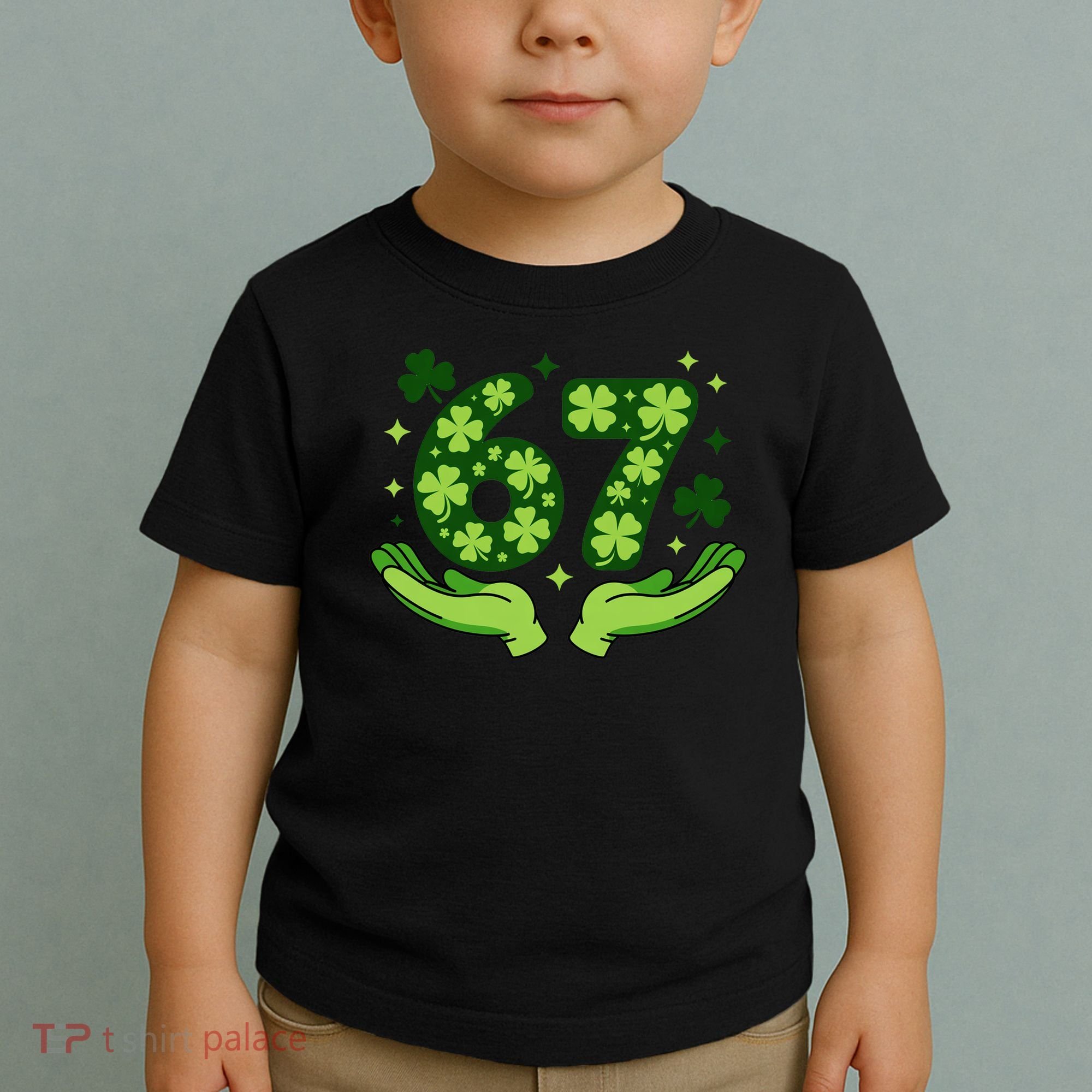 Lucky 67 Shamrock St Patrick’s Day 6-7 Meme Toddler T-Shirt