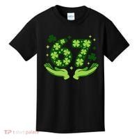 Lucky 67 Shamrock St Patrick’s Day 6-7 Meme Kids T-Shirt thumb 0