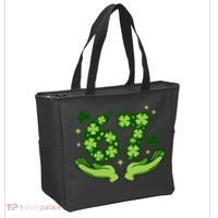 Lucky 67 Shamrock St Patrick’s Day 6-7 Meme Tote Bag thumb 2