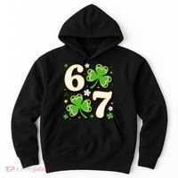 Lucky 67 Shamrock Six Seven 6-7 Meme Hoodie thumb 0