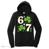 Lucky 67 Shamrock Six Seven 6-7 Meme Women's Hoodie thumb 0