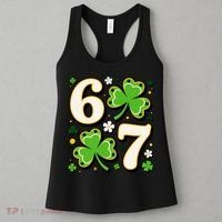 Lucky 67 Shamrock Six Seven 6-7 Meme Women's Tank Top thumb 3