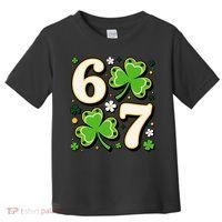 Lucky 67 Shamrock Six Seven 6-7 Meme Toddler T-Shirt thumb 0