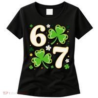 Lucky 67 Shamrock Six Seven 6-7 Meme Women's T-Shirt thumb 0