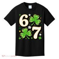 Lucky 67 Shamrock Six Seven 6-7 Meme Kids T-Shirt thumb 0