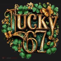 Lucky 67 St Patrick’s Day 6-7 Meme  Apron thumb 3