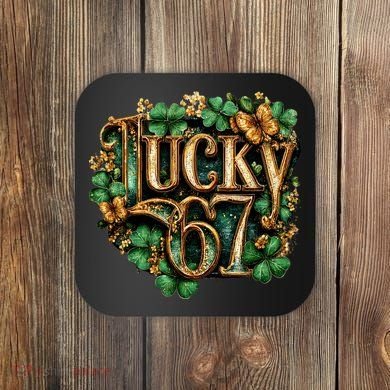 Lucky 67 St Patrick’s Day 6-7 Meme  Coaster
