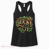 Lucky 67 St Patrick’s Day 6-7 Meme  Women's Tank Top thumb 0