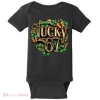 Lucky 67 St Patrick’s Day 6-7 Meme  Baby Bodysuit thumb 0